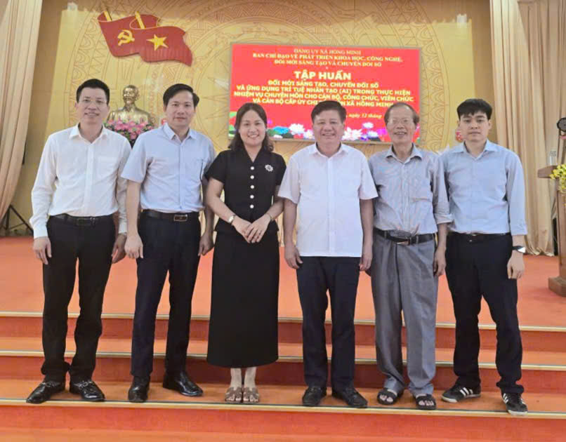 HỒNG MINH TẬP HUẤN ỨNG DỤNG AI  NÂNG CAO HIỆU QUẢ CÔNG VỤ