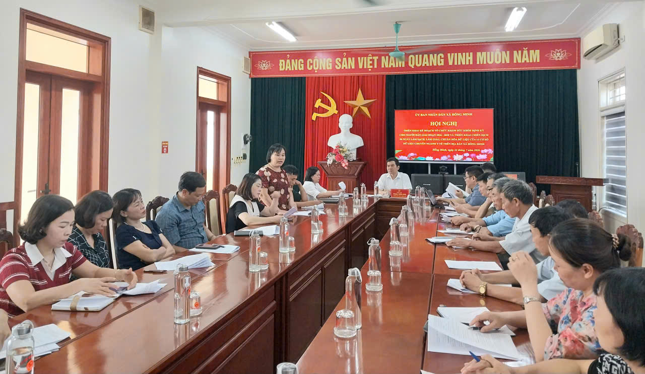 HỒNG MINH TRIỂN KHAI KẾ HOẠCH KHÁM SỨC KHỎE ĐỊNH KỲ CHO NGƯỜI DÂN GIAI ĐOẠN 2026 – 2030 VÀ TRIỂN KHAI CHIẾN DỊCH 90 NGÀY LÀM SẠCH, LÀM GIÀU, CHUẨN HÓA DỮ LIỆU  CỦA 12 CƠ SỞ DỮ LIỆU CHUYÊN NGÀNH Y TẾ
