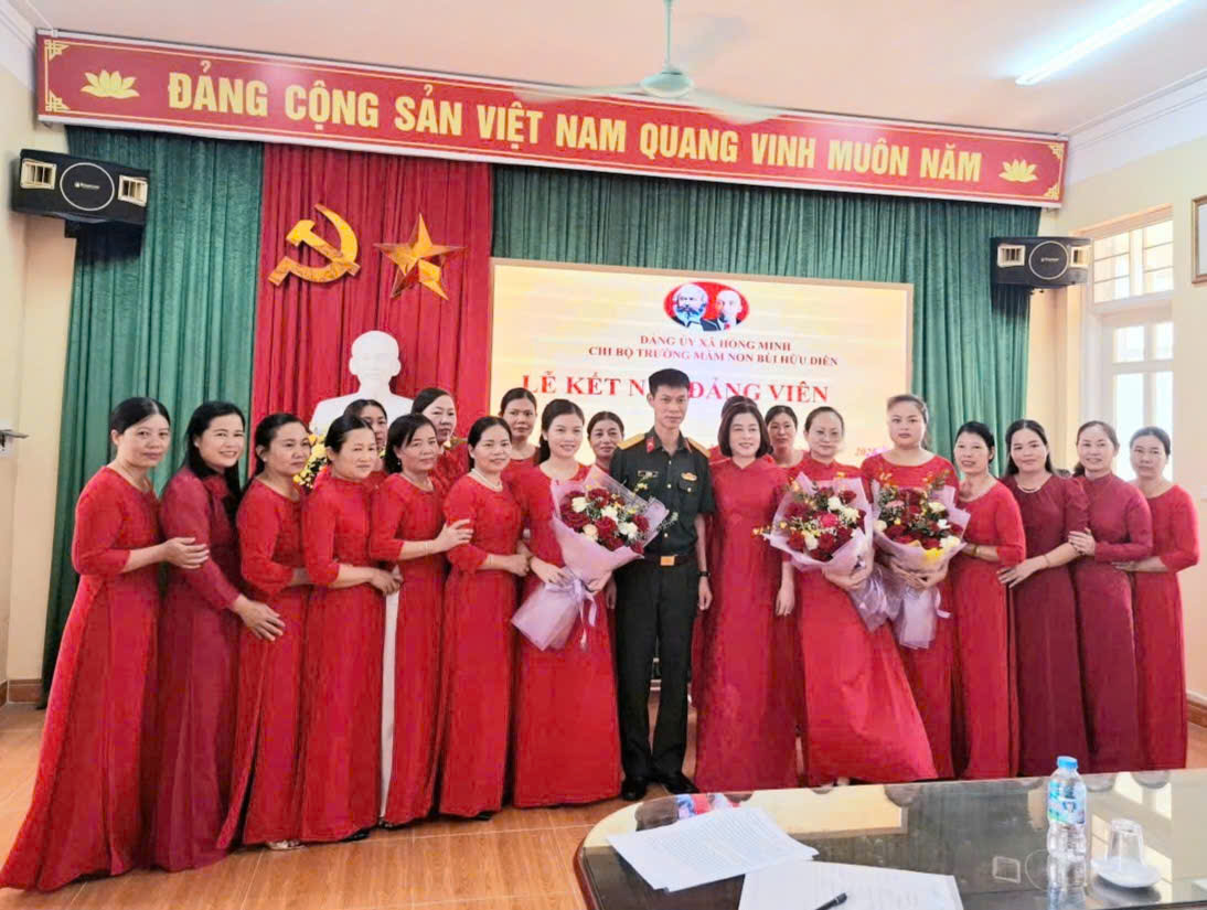 THÊM SỨC MẠNH CHO CHI BỘ TRƯỜNG MẦM NON BÙI HỮU DIÊN TRƯỚC THỀM NĂM HỌC MỚI