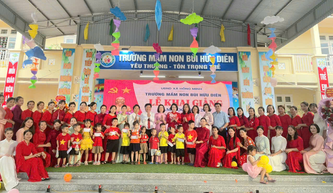 TRƯỜNG MẦM NON BÙI HỮU DIÊN HÂN HOAN CHÀO ĐÓN NĂM HỌC MỚI 2026 – 2027