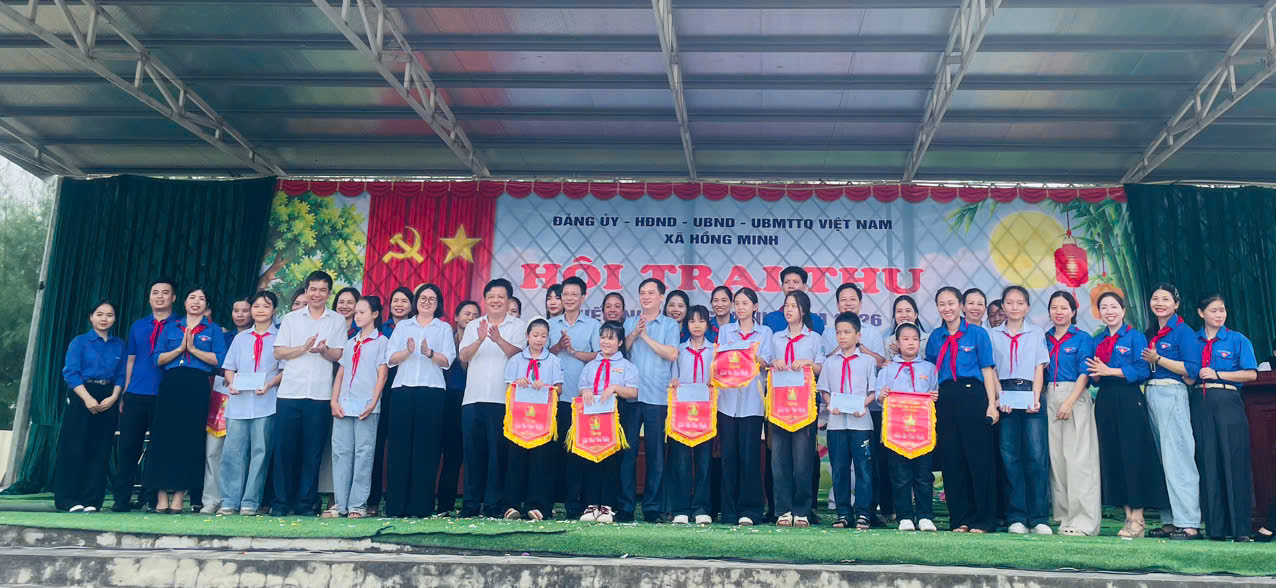 TẾT TRUNG THU XÃ HỒNG MINH NĂM 2026: TRỌN VẸN NIỀM VUI, ĐONG ĐẦY KÝ ỨC TUỔI THƠ