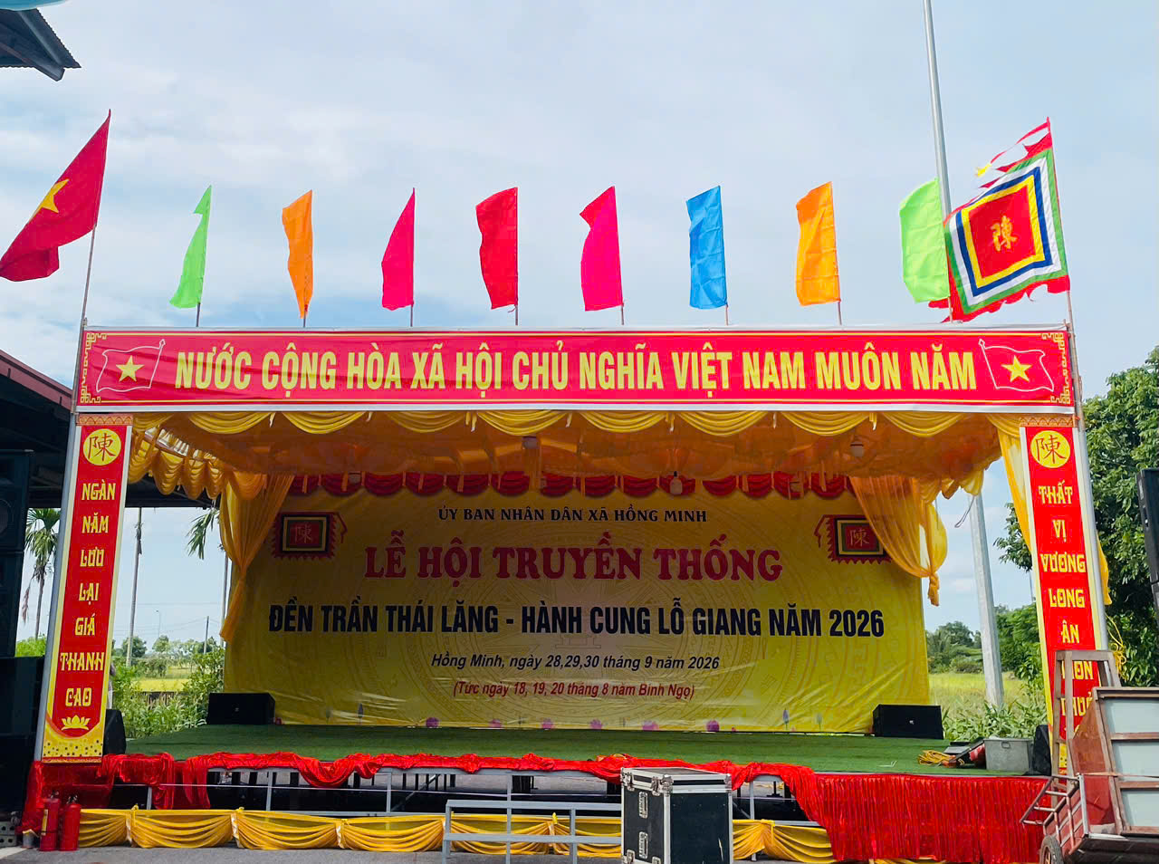 SẴN SÀNG CHO LỄ KHAI MẠC LỄ HỘI TRUYỀN THỐNG DI TÍCH ĐỀN TRẦN THÁI LĂNG – HÀNH CUNG LỖ GIANG NĂM 2026