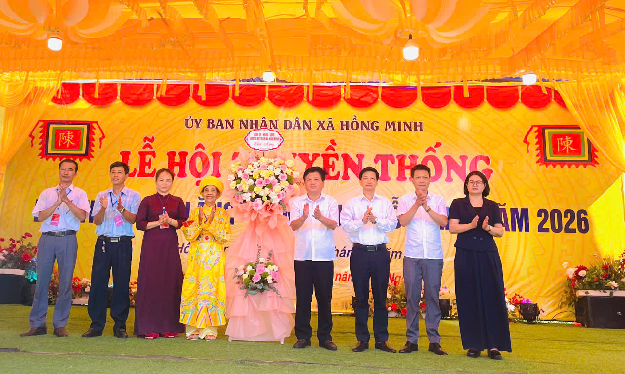 HỒNG MINH RỘN RÀNG TIẾNG TRỐNG HỘI: KHAI MẠC LỄ HỘI TRUYỀN THỐNG ĐỀN TRẦN THÁI LĂNG - HÀNH CUNG LỖ GIANG NĂM 2026