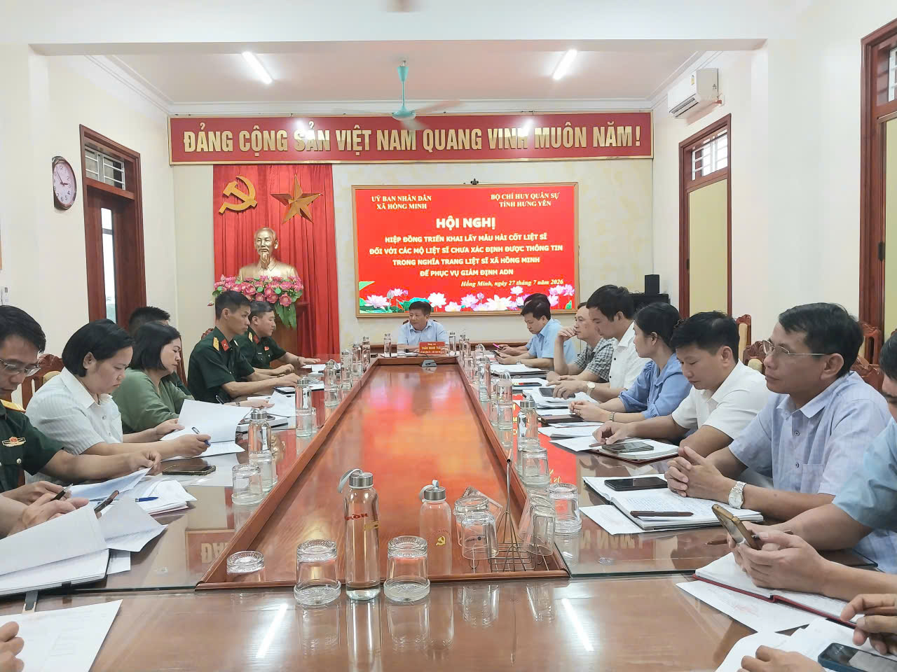 HỒNG MINH HIỆP ĐỒNG TRIỂN KHAI LẤY MẪU HÀI CỐT LIỆT SĨ CHƯA XÁC ĐỊNH THÔNG TIN PHỤC VỤ GIÁM ĐỊNH ADN