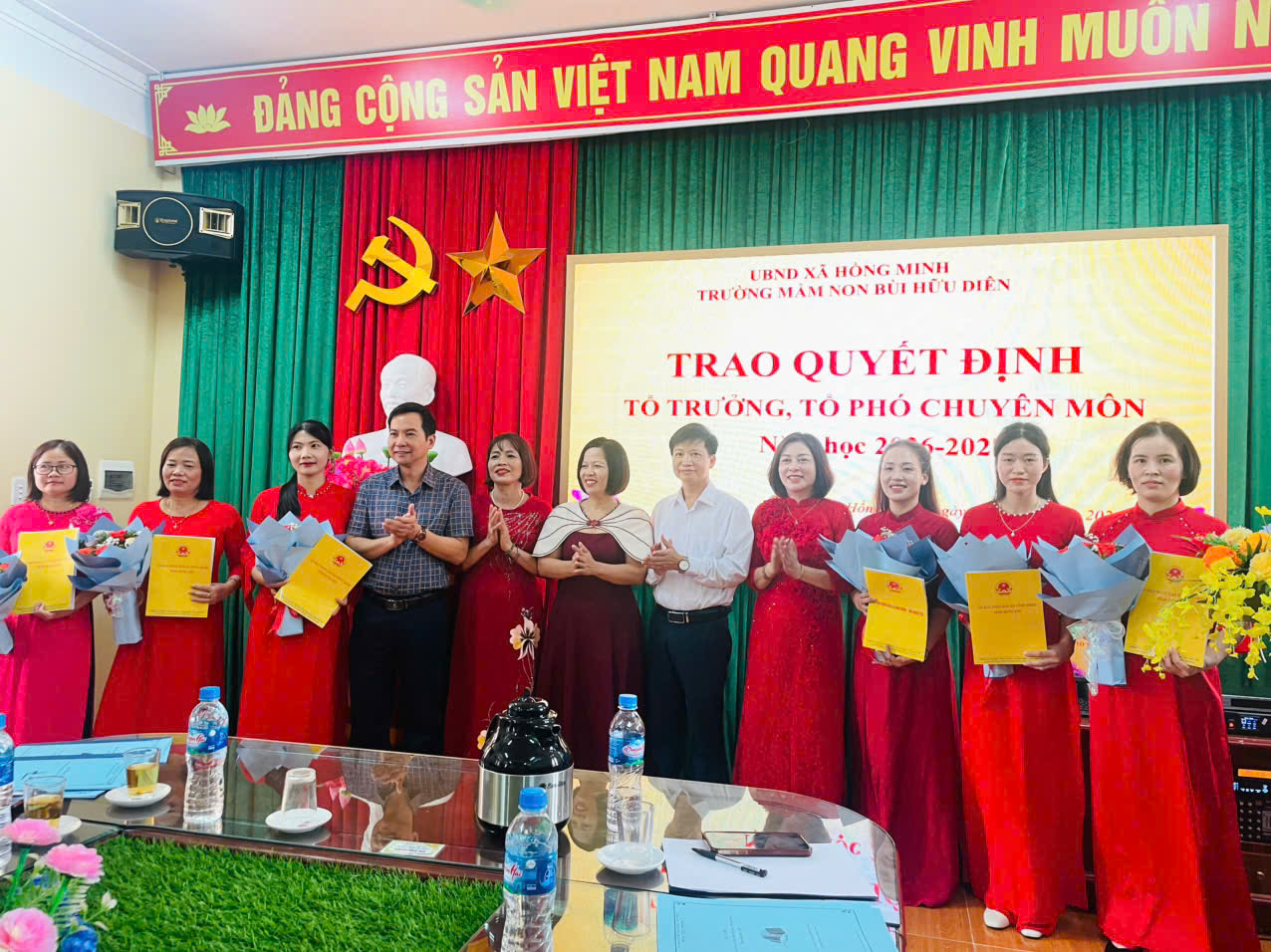 TRƯỜNG MẦM NON BÙI HỮU DIÊN TRIỂN KHAI NHIỆM VỤ “ĐỔI MỚI, ĐOÀN KẾT, KỶ CƯƠNG, TRÁCH NHIỆM” TRONG NĂM HỌC 2026 – 2027