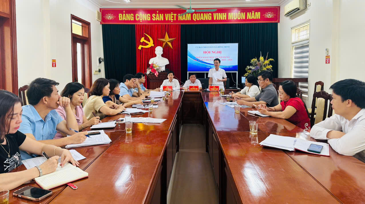 Hội nghị triển khai một số nội dung chuẩn bị cho năm học 2025 – 2026