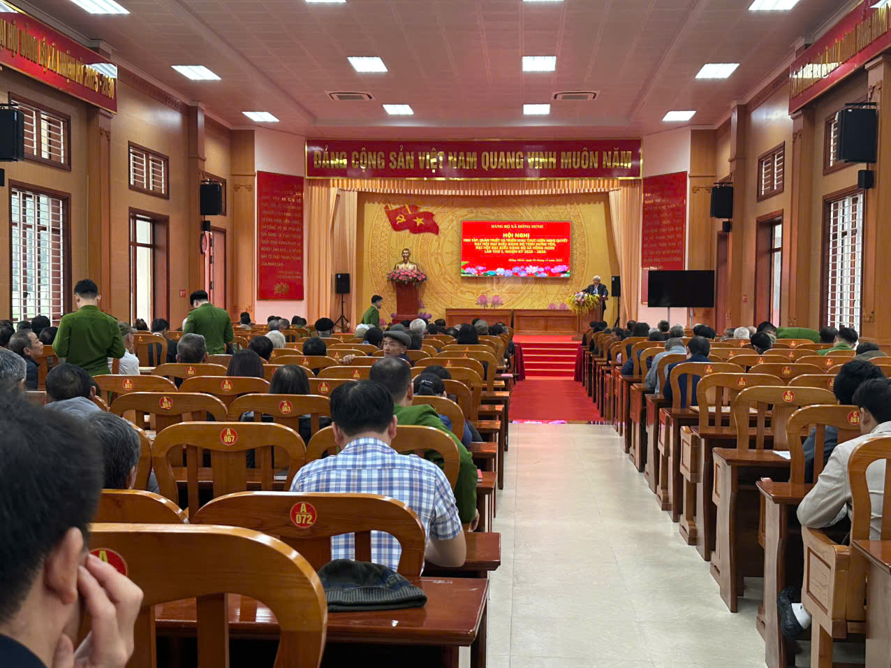 Hội nghị học tập, quan triệt và triên khai thực hiện nghị quyết đại hội đại biểu đảng bộ tỉnh Hưng Yên, Đại hội đại biểu đảng bộ xã Hồng Minh lần thứ 1, nhiệm kỳ 2025 – 2030