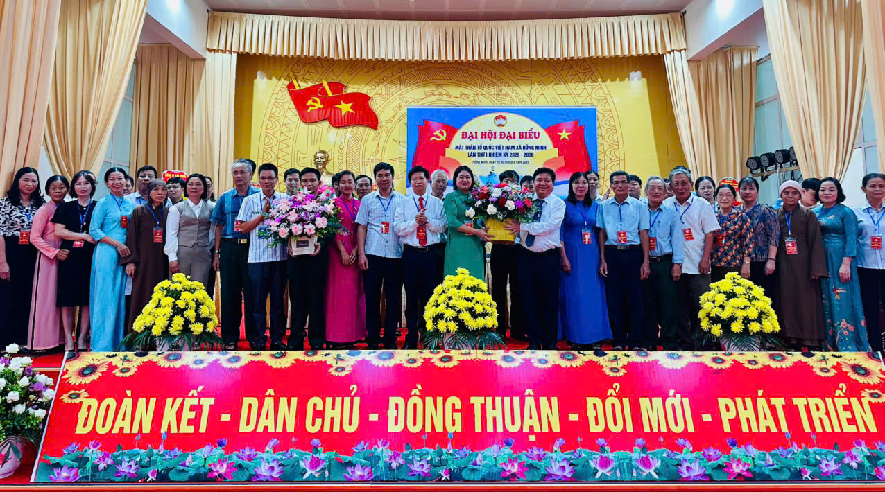 Xã Hồng Minh tổ chức thành công Đại hội MTTQ Việt Nam xã lần thứ nhất. nhiệm kỳ 2025 – 2030