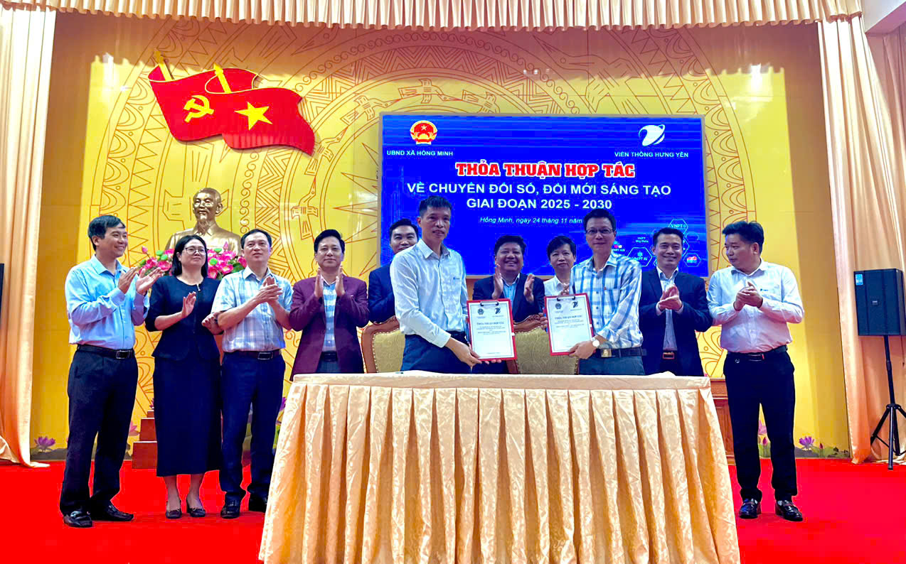 Hội nghị triển khai các giải pháp chuyển đổi số giai đoạn 2025 - 2030; Ký kết thoả thuận hợp tác về chuyển đổi số, đổi mới sáng tạo giai đoạn 2025 - 2030 với VNPT Hưng Yên