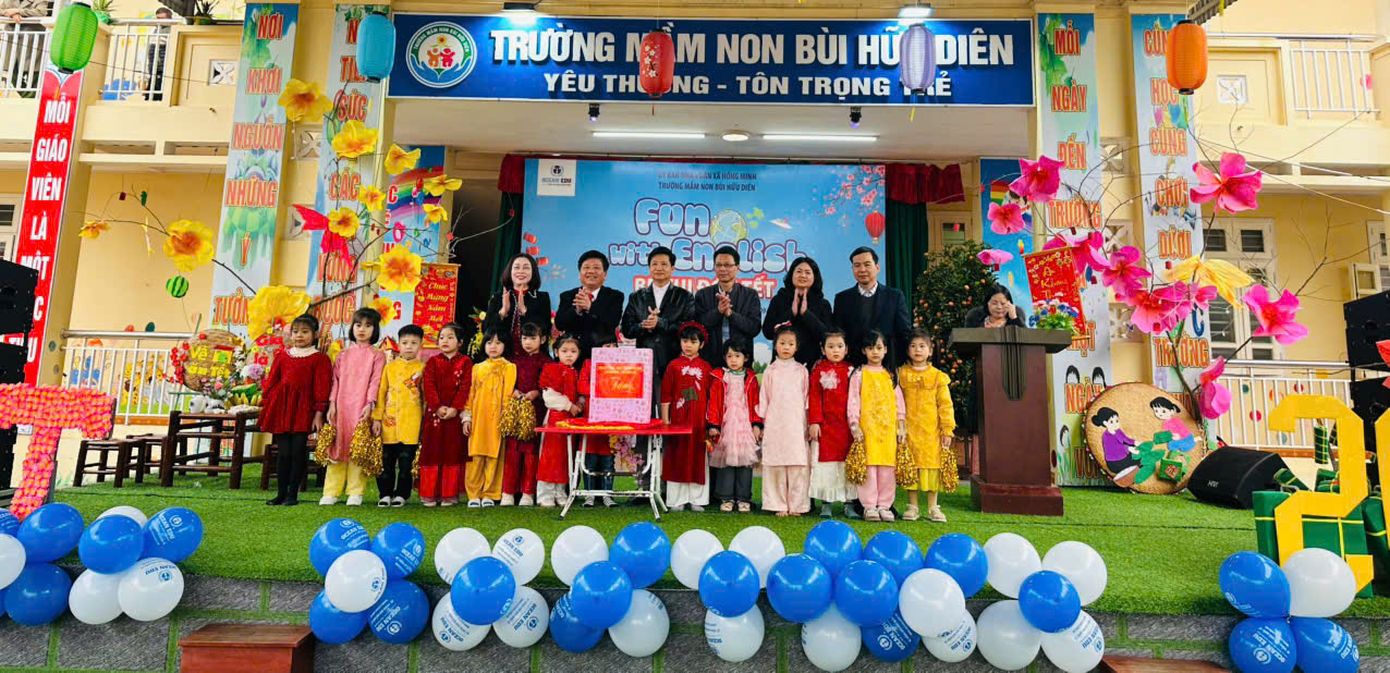 TRƯỜNG MẦM NON BÙI HỮU DIÊN TỔ CHỨC CHƯƠNG TRÌNH “BÉ VUI ĐÓN TẾT”