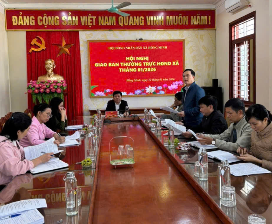 Hội nghị giao ban Thường trực HĐND xã tháng 01/2026
