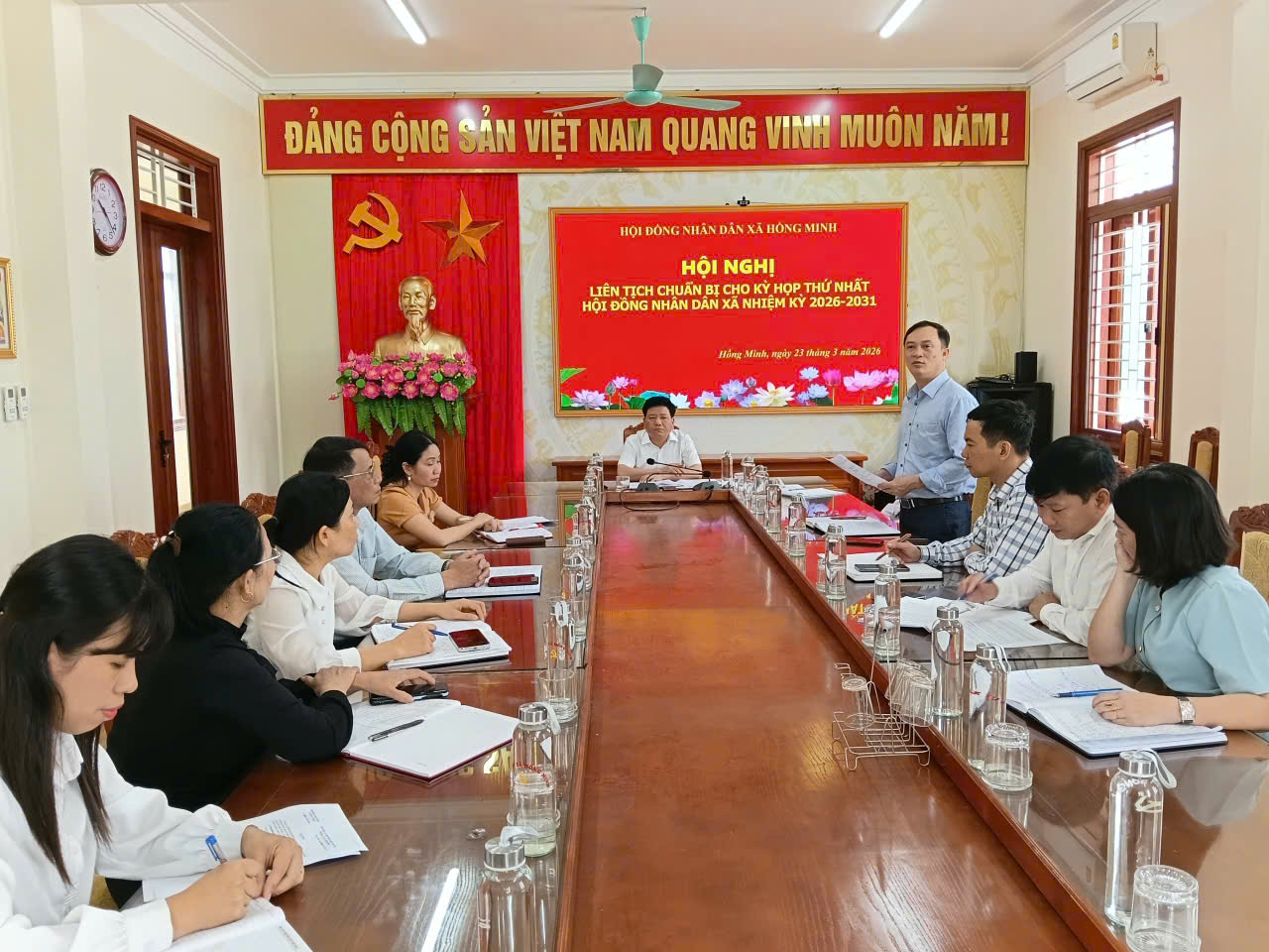 HĐND xã Hồng Minh tổ chức hội nghị liên tịch chuẩn bị cho Kỳ họp thứ nhất HĐND xã nhiệm kỳ 2026 – 2031