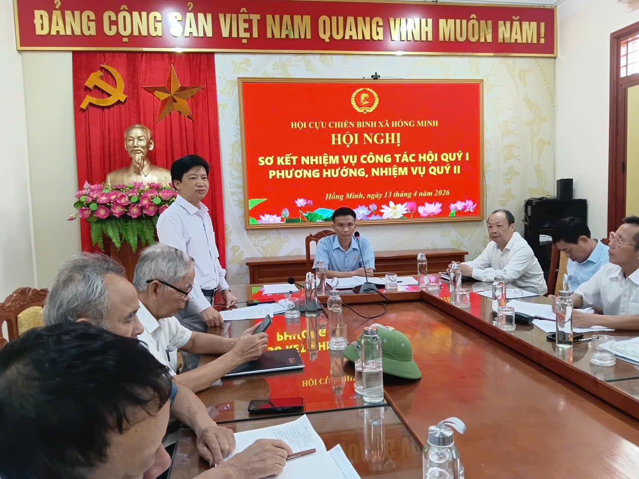Hội CCB xã Hồng Minh sơ kết công tác quý I, triển khai nhiệm vụ quý II năm 2026