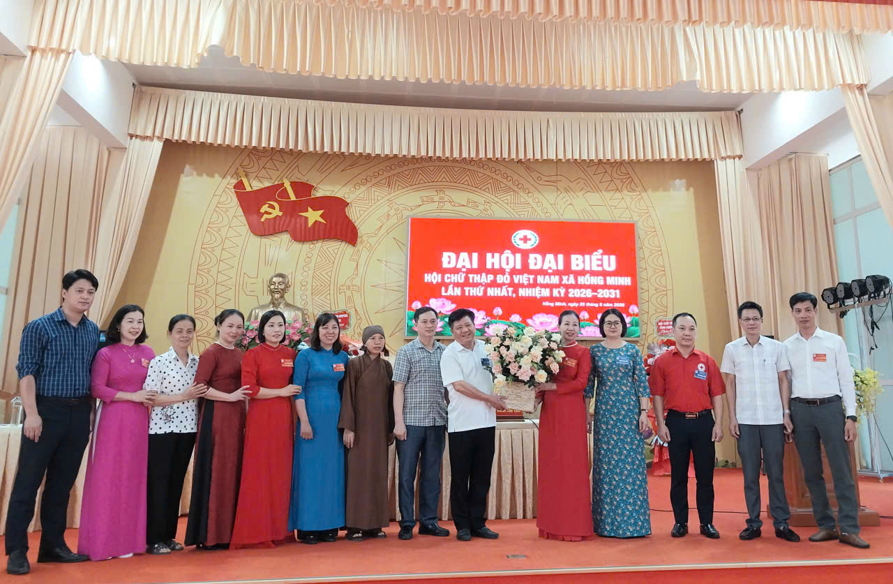 ĐẠI HỘI ĐẠI BIỂU HỘI CHỮ THẬP ĐỎ XÃ HỒNG MINH LẦN THỨ I, NHIỆM KỲ 2026 – 2031 THÀNH CÔNG TỐT ĐẸP