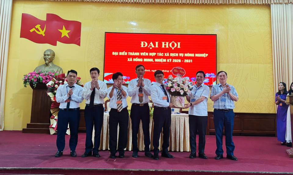 ĐẠI HỘI ĐẠI BIỂU THÀNH VIÊN HỢP TÁC XÃ DỊCH VỤ NÔNG NGHIỆP HỒNG MINH NHIỆM KỲ 2026–2031