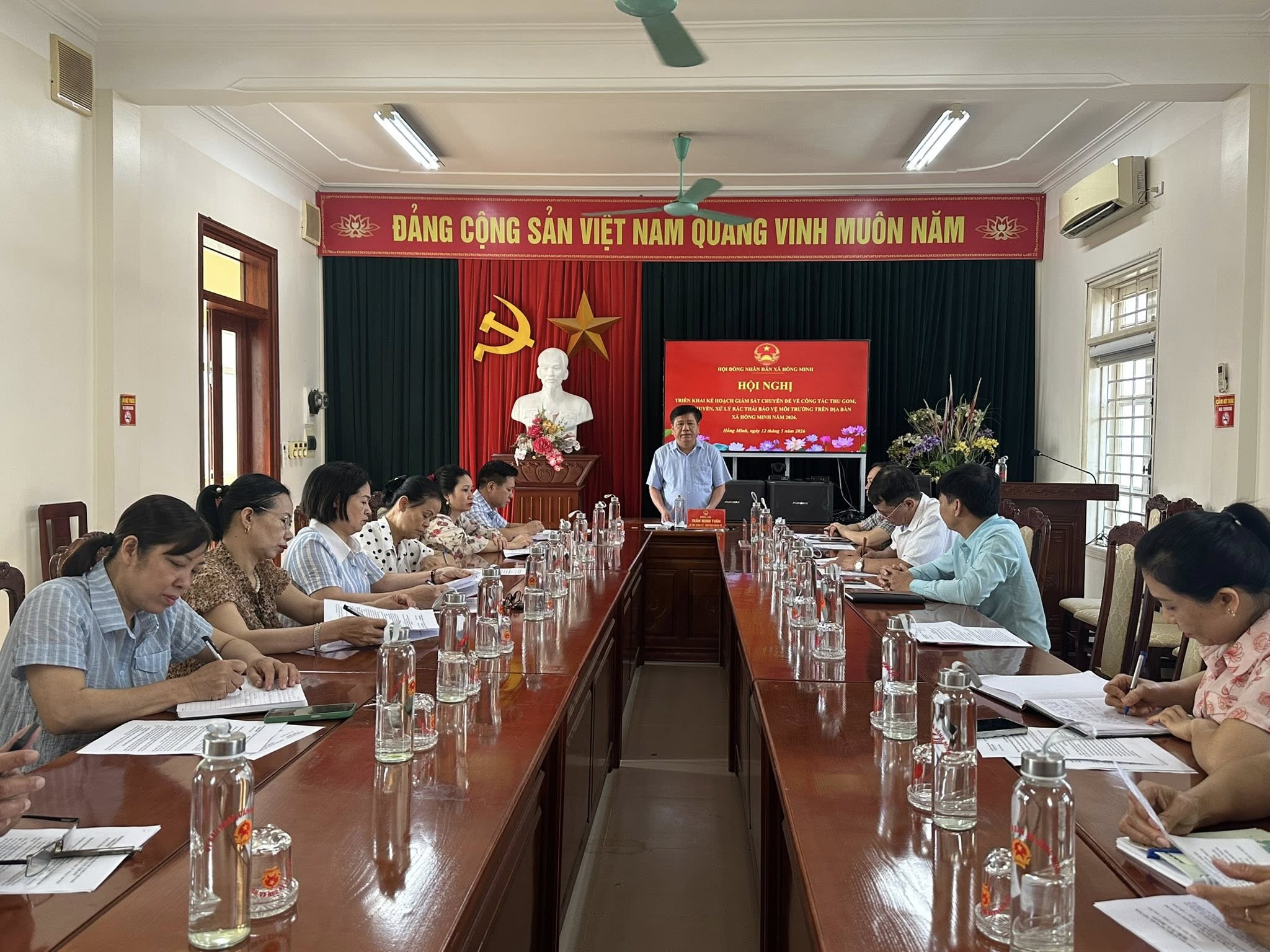 HỘI NGHỊ TRIỂN KHAI KẾ HOẠCH GIÁM SÁT CHUYÊN ĐỀ VỀ CÔNG TÁC THU GOM, XỬ LÝ RÁC THẢI BẢO VỆ MÔI TRƯỜNG
